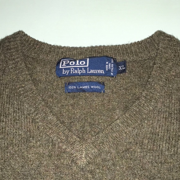 Ralph Lauren Polo V Neck Sweater XL - Picture 2 of 2